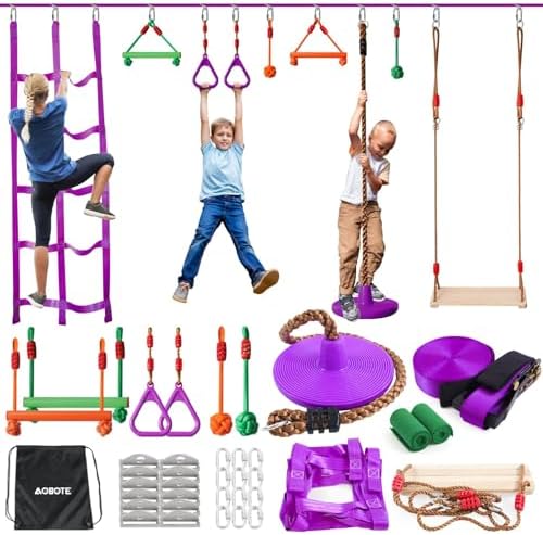Kids Outdoor Monkey Bars - Детская полоса препятствий - Слаклайн 52