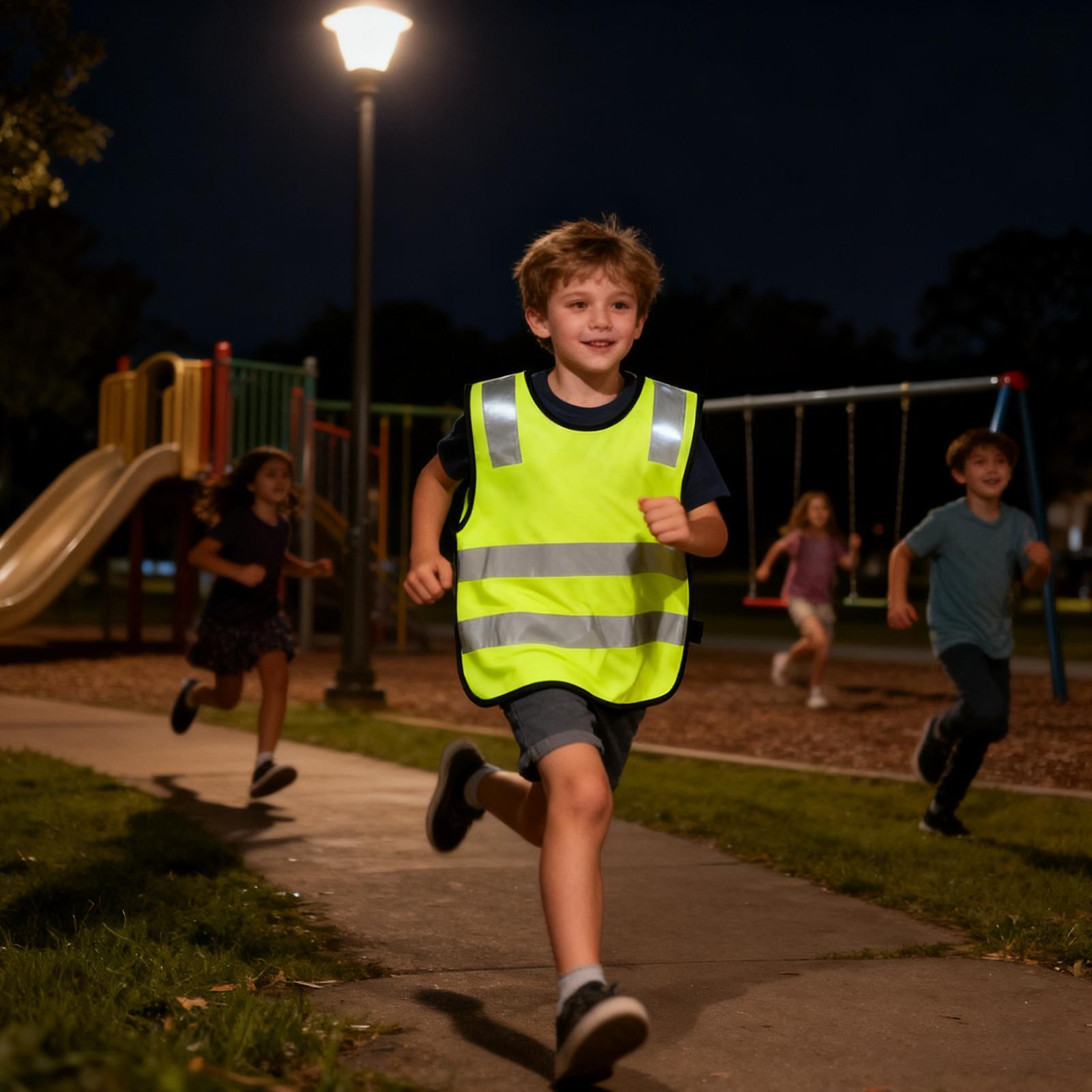 Kids Outdoor Vest - 10 шт., детский светоотражающий жилет безопасности,