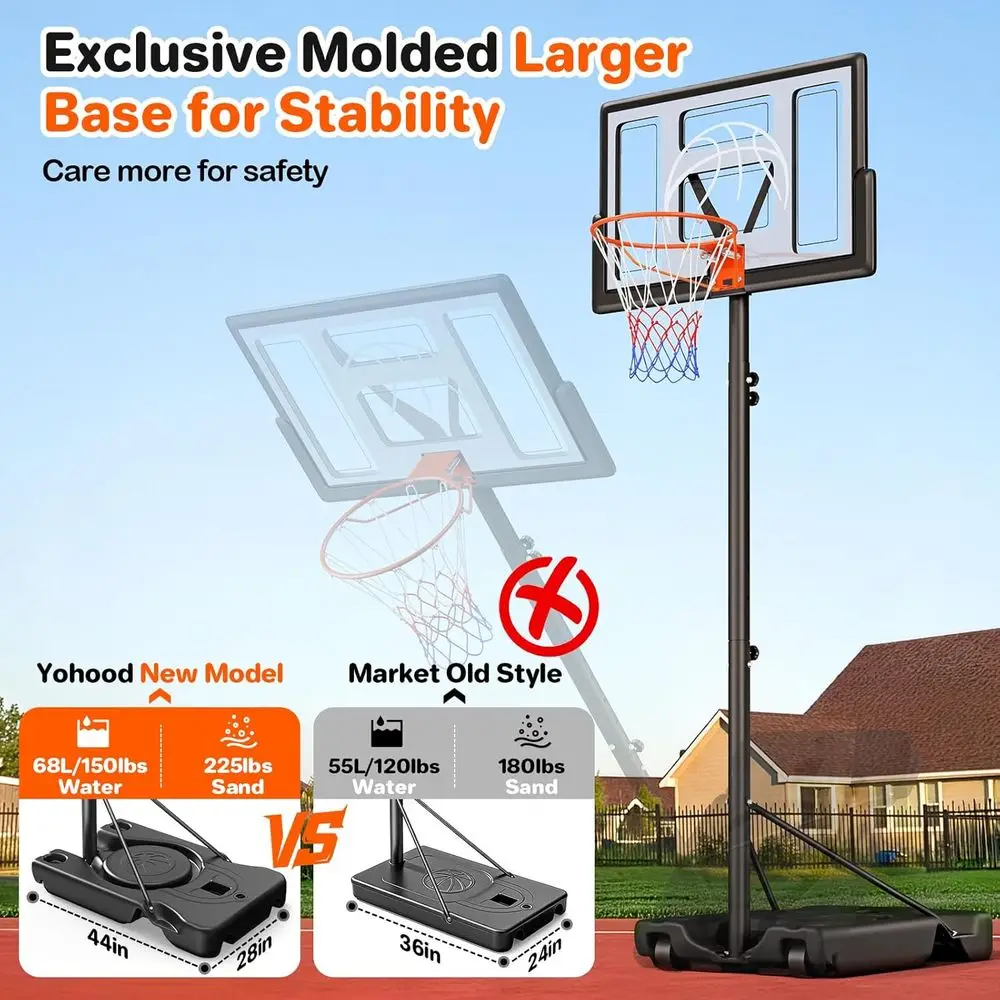 Регулируемая портативная баске – обзор и цена Kids Outdoor Basketball Hoop