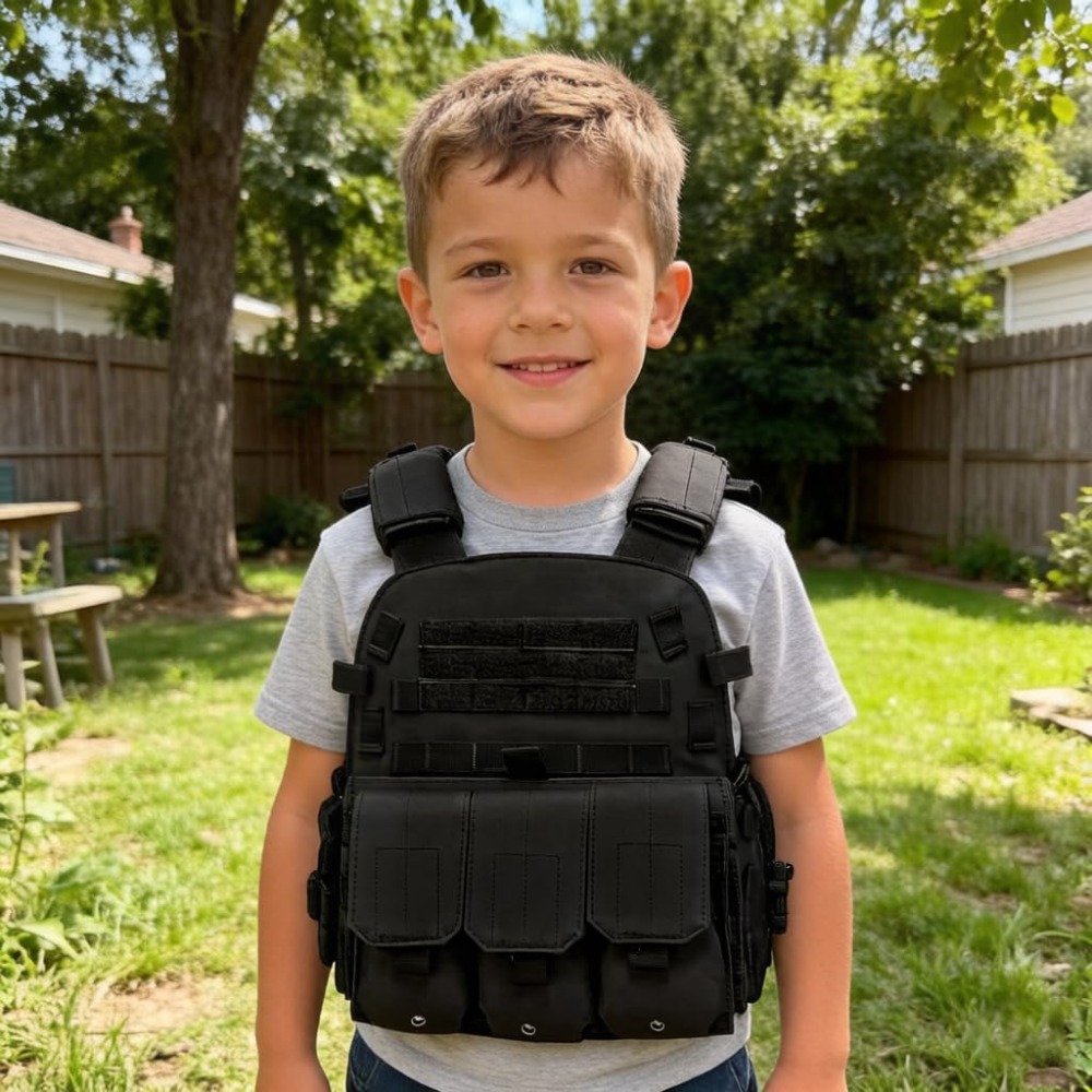 Детский тактический жилет для  – обзор и цена Kids Outdoor Vest