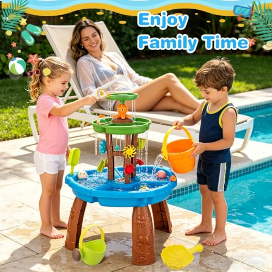 Игровой набор для игр на воде  – обзор и цена Kids Outdoor Sensory Table