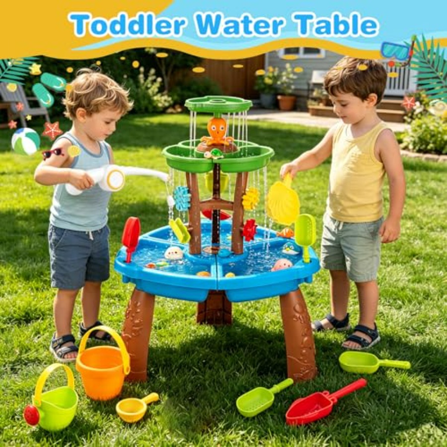 Игровой набор для игр на воде  – обзор и цена Kids Outdoor Sensory Table