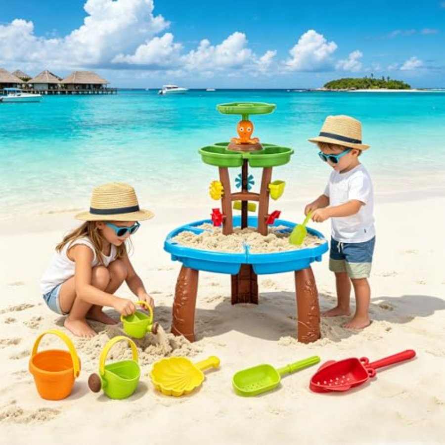 Игровой набор для игр на воде  – обзор и цена Kids Outdoor Sensory Table
