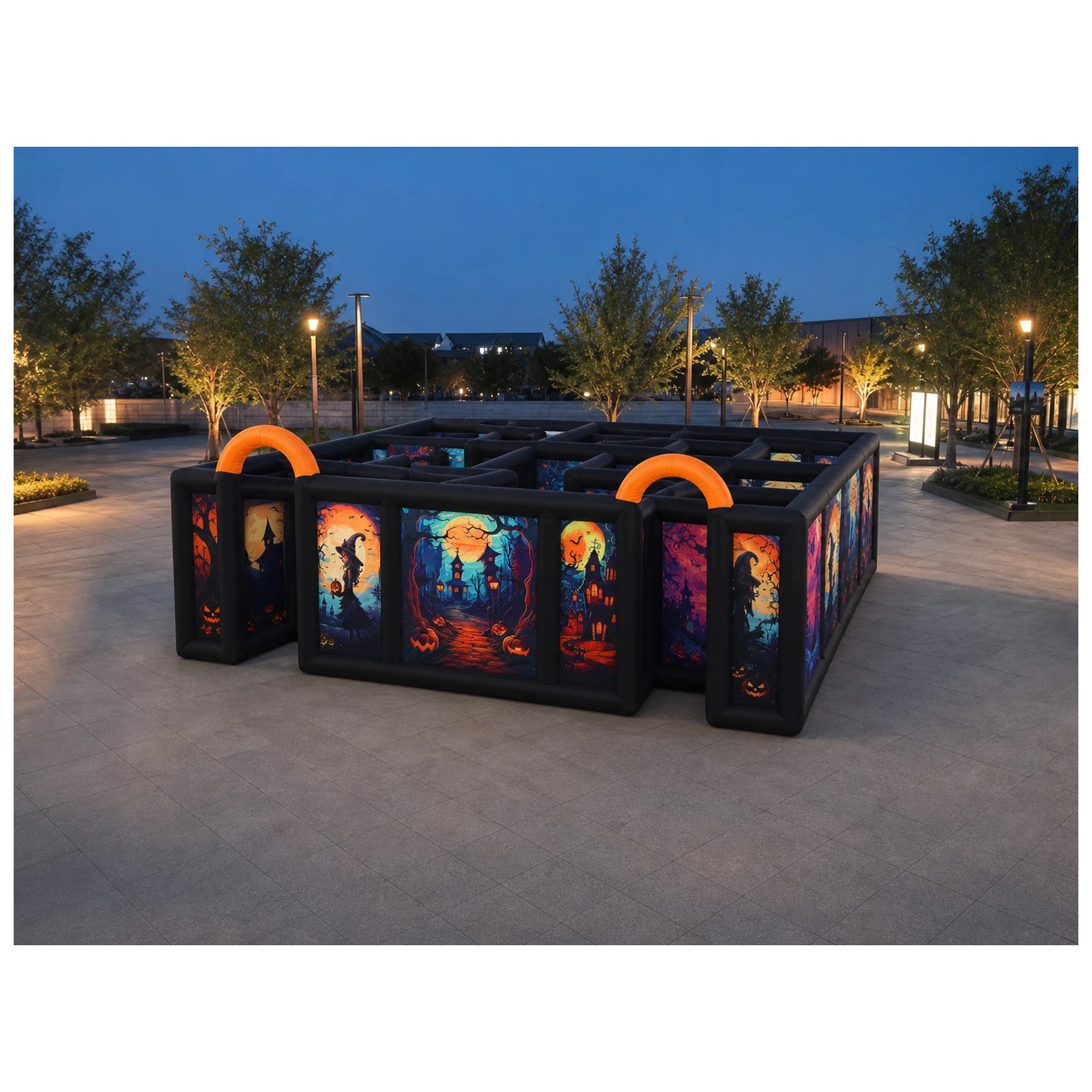 Большой двойной оранжевый наду – обзор и цена Kids Outdoor Party Venue