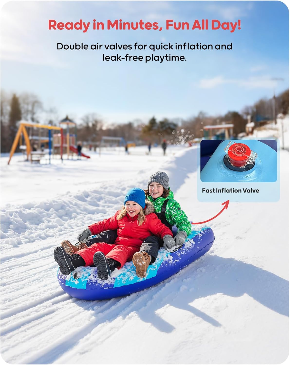 Надувные санки QPAU из ПВХ с у – обзор и цена Outdoor Kid
