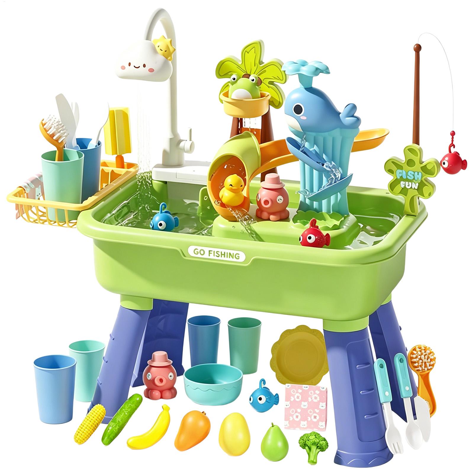 Детский водный стол с насосом, – обзор и цена Kids Outdoor Sensory Table
