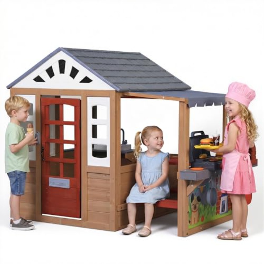 Детский уличный игровой домик  – обзор и цена Kids Outdoor Grill Set