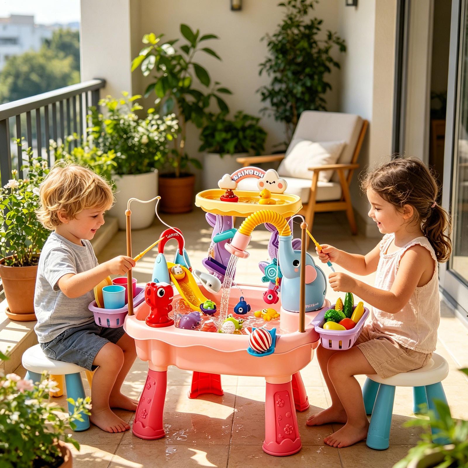 Детский водный столик-кухня с  – обзор и цена Kids Outdoor Sensory Table