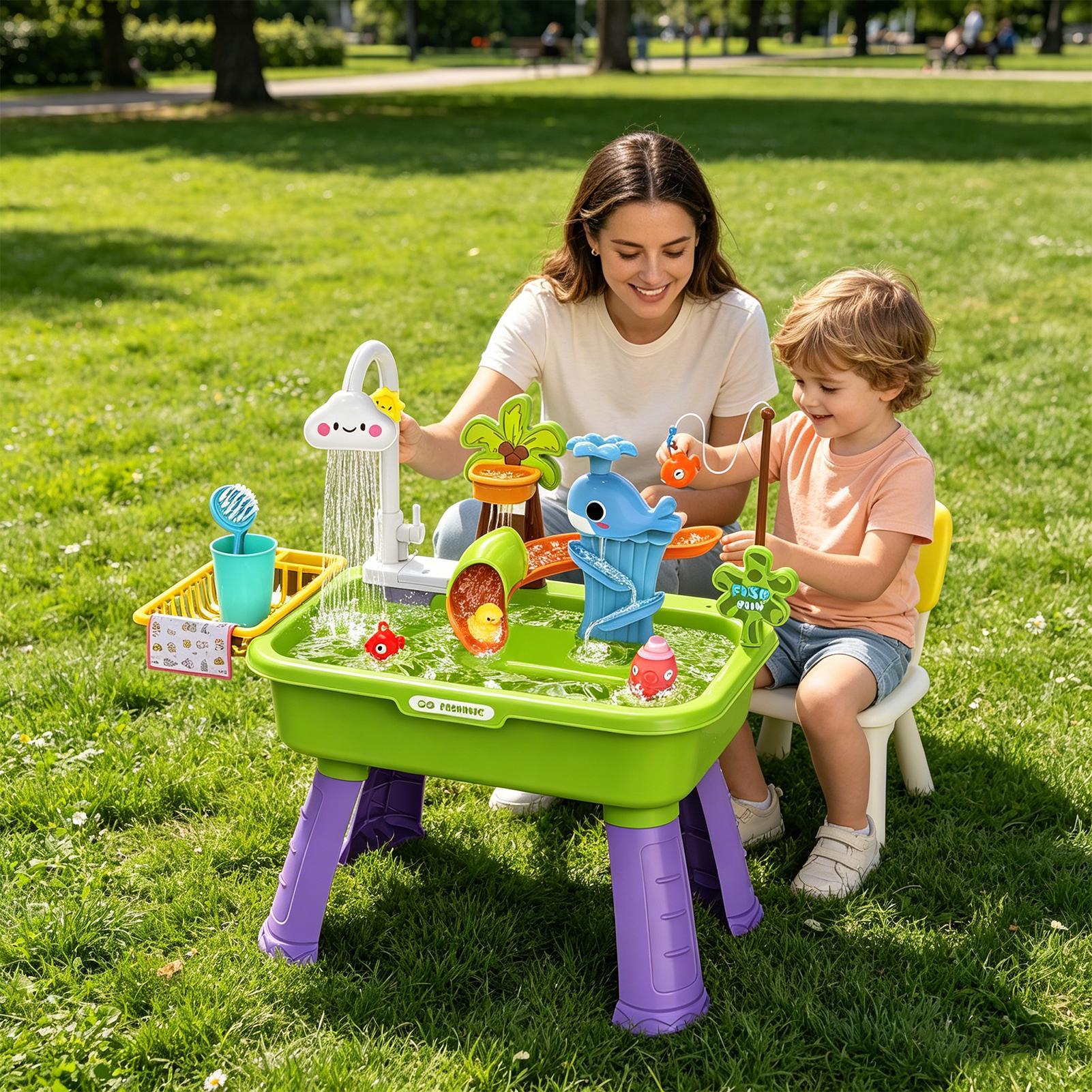 Улучшенная детская водная игро – обзор и цена Kids Outdoor Sensory Table