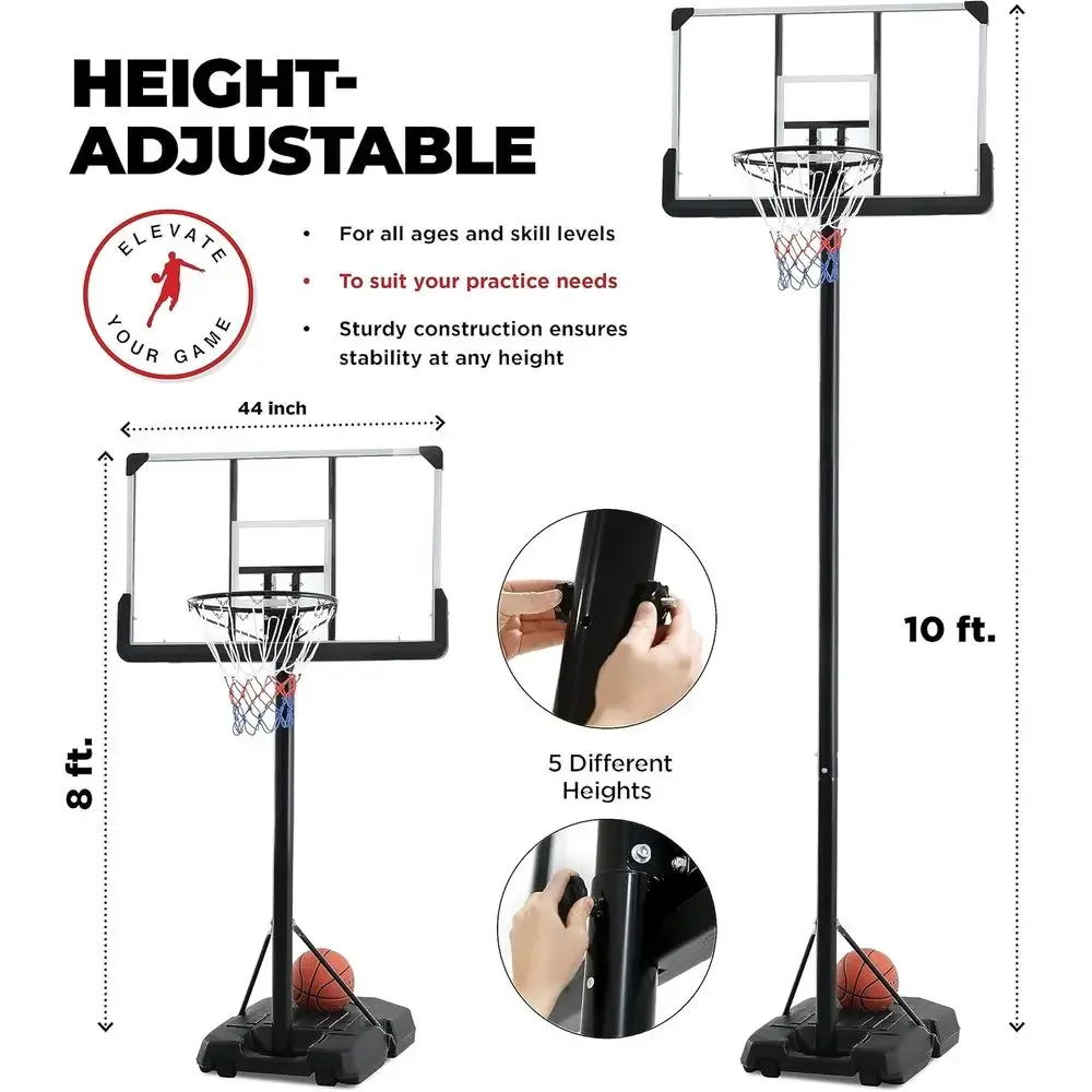 Регулируемая баскетбольная сис – обзор и цена Kids Outdoor Basketball Hoop