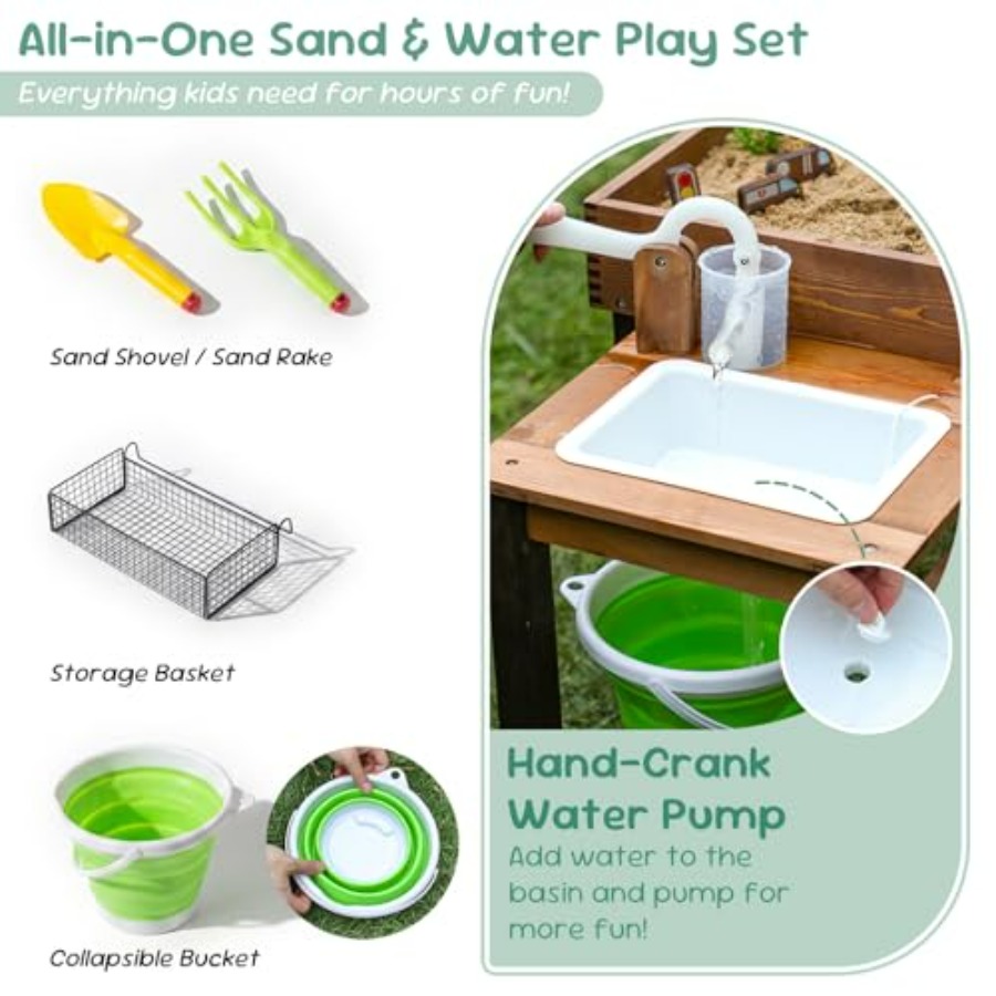 Детский деревянный стол для иг – обзор и цена Kids Outdoor Sensory Table